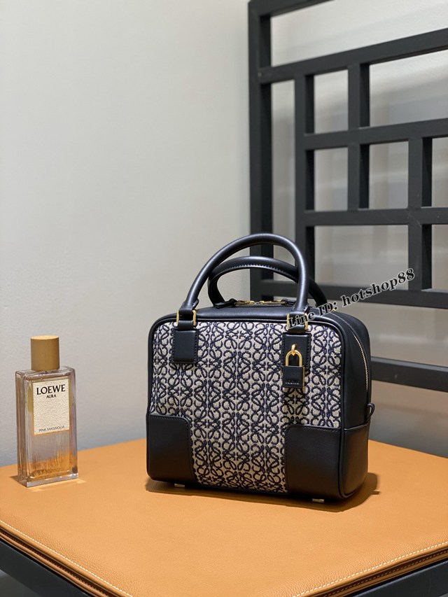 Loewe專櫃2022新款刺繡帆布手提肩背女包 羅意威Amazono手提包 10522 lyw1433